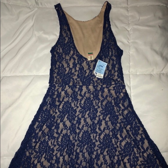 Blue Lace Dress - Picture 3 of 3